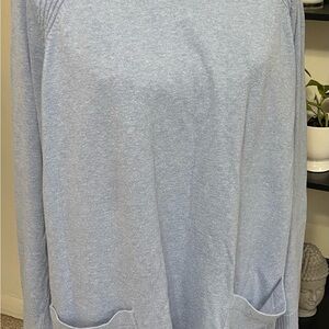 JEANNE PIERRE Light Blue Cowl Neck Sweater